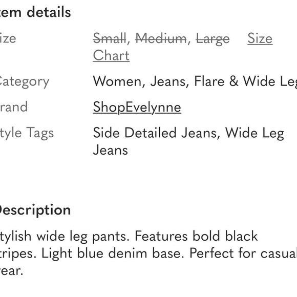 Stylish Denim Track Pants with Black Stripes - Picture 2 of 6